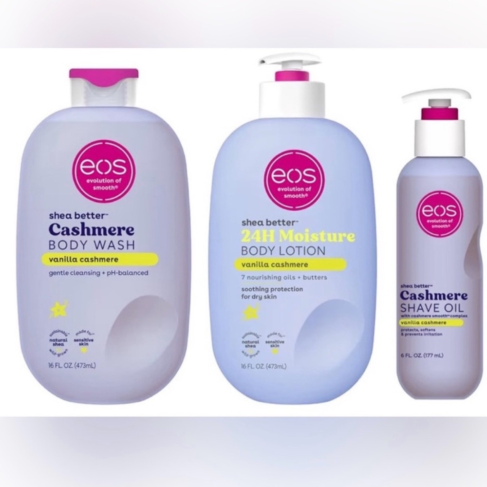 eos Shea Better Vanilla Cashmere Body Wash Set - Purple